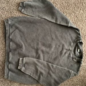 Aerie crew neck!! Grey ribbed